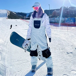 Nouveau <span class=keywords><strong>pantalon</strong></span> de <span class=keywords><strong>neige</strong></span> chaud imperméable avec sangles pour adultes hommes et femmes Sports d'hiver combinaison de plein air vêtements de ski - Product Image 3