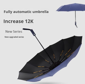 Fully Automatic Three-Folding Umbrella Plus Size Travel Business Gift Wholesale Advertising with Printable Logo