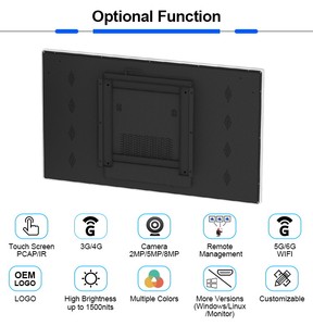 Pantalla publicitaria LCD USB de 43, 49 y 55 pulgadas, 2K y 4K, <span class=keywords><strong>reproductor</strong></span> multimedia de señalización digital - Product Image 3