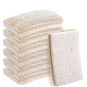 Éponge à vaisselle biodégradable, écologique, naturelle, en luffa, en cellulose, pour le nettoyage de la vaisselle de cuisine - Product Image 1