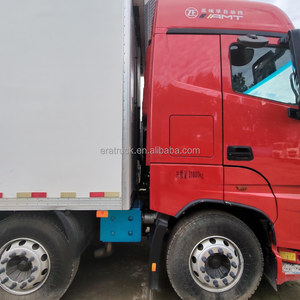 Camión <span class=keywords><strong>Tractor</strong></span> Refrigerado Foton Auman EST 6X4 Rojo Usado, 510HP, Euro5, Volante a la Izquierda, para Transporte de Alimentos Congelados en Contenedor, Larga Distancia - Product Image 2