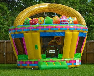 <span class=keywords><strong>Castillo</strong></span> Inflable con Forma de Canasta de Conejito de Pascua, Jumper de Huevos de Pascua Inflable para Niños - Product Image 3