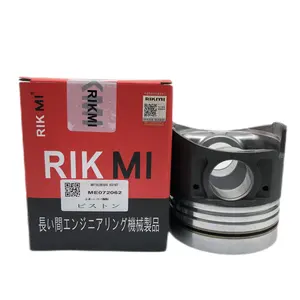 RIKMI ลูกสูบคุณภาพ6D16 6D16T,สำหรับชิ้นส่วนเครื่องยนต์ดีเซลมิตซูบิชิชุดซ่อมเครื่องยนต์ ME072062