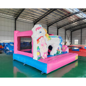 Château gonflable pour enfants Mico Brand, arc-en-ciel, cheval, avec toboggan, garantie 3 ans, capacité 300-500 kg, prix d'usine - Product Image 5