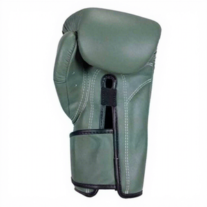 Guantes de Boxeo Verdes de PU con Cierre de Muñeca, Absorción de Humedad, Empaque Personalizado para Entrenamiento y Sparring de Adultos - Product Image 2