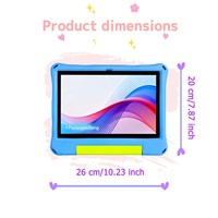 YPORANGE Tablet Edukasi Baru 10.1-Inci MTK Octa Core 4GB 64GB untuk Anak-Anak Android 12 4000mAh Layar Kapasitif Wi-Fi 3G