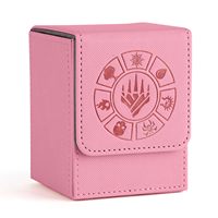 Boîte de rangement pour cartes à collectionner TCG CCG, compatible avec les cartes MTG, en cuir PU premium avec symboles Planes Walker
