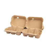 Vente en gros biodégradable Plateau à oeufs de caille en papier Carton Canne à sucre Bagasse Boîte à oeufs de caille Boîtes 12 trous pour oeufs de caille