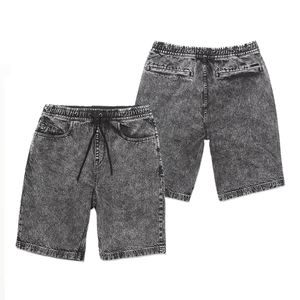 Shorts décontractés pour homme, taille adulte, effet délavé, pour usage quotidien, logo personnalisé, qualité professionnelle, nouveau design avec étiquette privée. - Product Image 1
