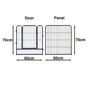 Moderner 6-teiliger No-Dig-Haustier zaun & Tier barriere Dekorativer Gartenzaun mit Tor für Kleintiere und den Außenbereich - Product Image 4