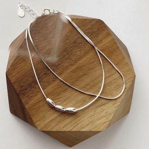 Dylam Simple Design 925 Sterling Silver Minimalist Beaded Bead <b>Adjustable</b> Women Layered <b>Bracelet</b> - Product Image 4