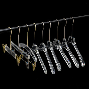 Appendiabiti in plastica acrilica di alta qualità all'ingrosso per vestiti chiari appendiabiti di <span class=keywords><strong>lusso</strong></span> personalizzati con Logo - Product Image 6