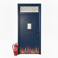 Porte coupe-feu en acier de 2 heures et 3 heures à Dubaï, portes de secours en cas d'incendie, portes anti-panique, ensembles de portes résistantes au feu