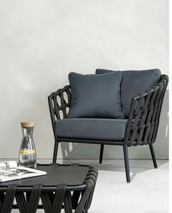 Set di Divani <span class=keywords><strong>e</strong></span> Sedie in Alluminio Staccabili, Design Nordico Durevole per Esterni, Arredamento Casual per Ufficio, Cortile <span class=keywords><strong>e</strong></span> Balcone - Product Image 3