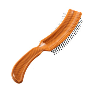 Peine para Peinar el Cabello 825S Color Madera Amarilla 825S Color Caoba Dientes de Acero Inoxidable Uso Profesional en Salón - Product Image 3