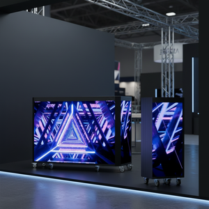 Table de DJ portable P1.8 P2.5 GOB, scène mobile incurvée en aluminium pour événements de concerts et discothèques - Product Image 1