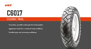 CST Classic Trail Two Wheel C6017 Scooter Tire 90/90 -21 TL Estabilidad sin cámara Neumáticos de motocicleta 90x90x21 neumático de motocicleta