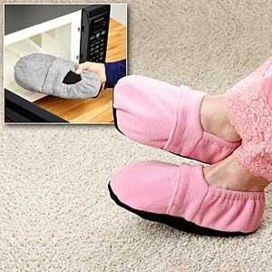 Pantuflas de Casa de Algodón, Talla Única, Tacón Plano, Color Sólido Rosa, Uso Casual en Interiores - Product Image 3
