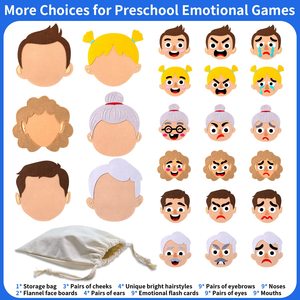 Juguetes Educativos de Fieltro OEM FUAN para el Desarrollo Socioemocional, Juegos de <span class=keywords><strong>Terapia</strong></span> Educativa para Niños Preescolares, Actividades de Habilidades Personalizadas - Product Image 3