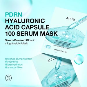 Masque en sérum en capsules d'acide hyaluronique Anua Pdrn 23 ml 10 pièces Masque facial hydratant pour tous types de peau - Product Image 2