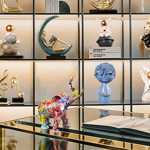 Éléphants de Noël en résine personnalisés, animaux, ornement, artisanat artisanal, décoration et table pour le salon, collection d'art, souvenirs, cadeaux - Product Image 5