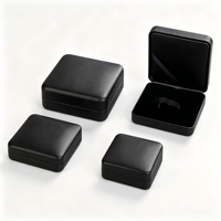 Boîte de présentation rectangulaire en métal sur mesure pour pièces de monnaie, coffret cadeau de luxe avec doublure en velours, couleur personnalisée or, pour pièces commémoratives