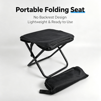 Tabouret pliant portable de haute qualité pour l'extérieur, léger, en fer, moderne, pour le camping, la randonnée et la pêche