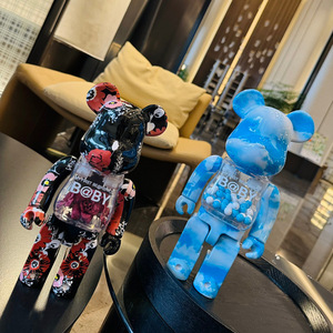 KAW 400% pour figurine Bearbrick, jouet décoratif d'intérieur en plastique et article cadeau pour collection de poupées d'enfants - Product Image 4