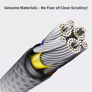 Câble de charge rapide Type C 100W pour <span class=keywords><strong>Android</strong></span> <span class=keywords><strong>iPhone</strong></span> 15-17, tressé 48 brins, plaqué bronze, OEM - Product Image 4