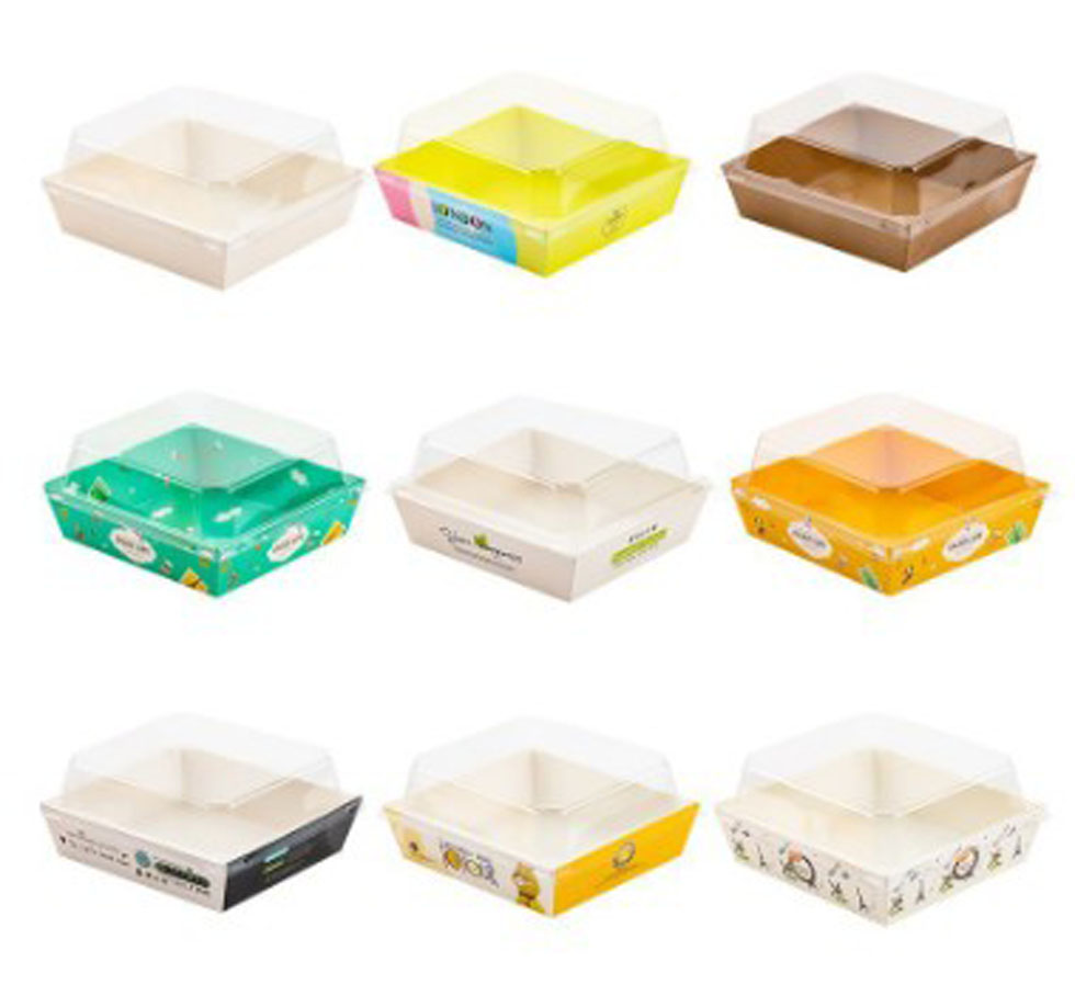 Custom logo Eco Friendly Biodegradable Disposable Hot Coffee Tea Paper Cup Cold Beverage Juice Cups Cake Packing Box