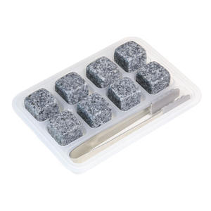 Juego de 8 pinzas de acero inoxidable y piedras enfriadoras <span class=keywords><strong>Wisky</strong></span> Material PP Caja de regalo de hielo para hombres - Product Image 1