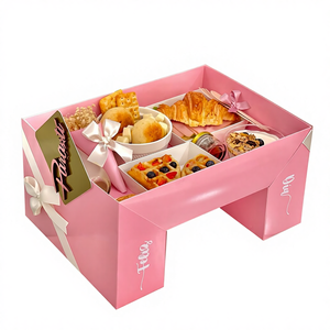 Scatola di Lusso <span class=keywords><strong>per</strong></span> <span class=keywords><strong>Torte</strong></span> in Cartone Rosa Acceso, Confezione Regalo <span class=keywords><strong>per</strong></span> Catering, Natale, Compleanno, Feste, Pasticceria - Product Image 1