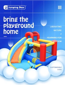Meilleure vente 2026 : Château gonflable 5-en-1 avec toboggan aquatique <span class=keywords><strong>pour</strong></span> le plaisir estival en extérieur - Product Image 1