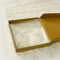 Papier d'emballage translucide imprimé sur mesure, écologique, production en usine de 10 000 mètres, matériau de base 100 % pâte vierge recyclable