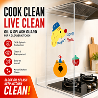 Protection anti-éclaboussures de cuisine en polycarbonate transparent sur mesure, écran anti-éclaboussures d'huile, cloison de cuisson pour cuisinière