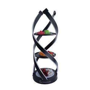 Illuminated Fruit Platter Spiral Three Tiered Stand Warm <b>Light</b> For Bars KTV Clubs Nightclubs Serving Tray - Product Image 5