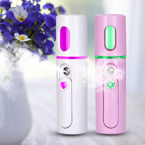 Portable usb chargeable mini handheld nano spray facial steamer