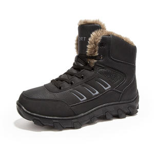 Botas de Nieve para Hombre, Botas de Trabajo y Seguridad, Botas Térmicas Acolchadas de Algodón, Botas de Senderismo, Botas Chukka de <span class=keywords><strong>Ante</strong></span> Sintético y Nubuck de Media Caña - Product Image 4