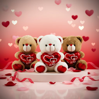 Ours en peluche géant cœur rouge « Love You » – Vente en gros pour la Fête des Mères, cadeau de Saint-Valentin
