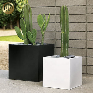 Bán Buôn Nhôm Hình Chữ Nhật Kim Loại Nhà Máy Ngoài Trời Sơn Bột Vuông Trồng Vườn Ươm Trồng Cây Hộp Trồng - Product Image 5