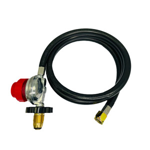 Regulador de Propano de Grado Comercial con Manguera de 4 Pies, Válvula de Gas LPG Ajustable de 0-20 PSI para Uso en Freidoras, Construcción de Acero Inoxidable - Product Image 2
