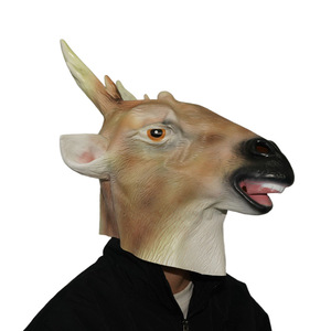 Maschere in lattice di cervo Sika per cosplay, <span class=keywords><strong>Halloween</strong></span>, Natale, film, maschera da cervo maculato, oggetti di scena per mostri, costume per feste, casco Cervus Nippon - Product Image 4