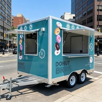 Remorques et camions de restauration mobiles pour cuisines à service complet aux États-Unis, vente de beignets, hot-dogs, pizzas et glaces, spécialisés dans la vente de snacks