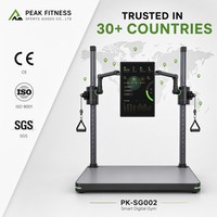 Máquina de Entrenamiento de Resistencia Digital Multifuncional para Gimnasio en Casa, Entrenador de Fuerza Todo en Uno, Plegable, con Tecnología IA para Fitness