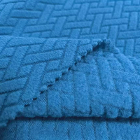 Tissu polaire tricoté en trame de qualité supérieure et durable pour vêtements d'hiver pour garçons, sweats, vêtements d'extérieur confortables, texture douce et moelleuse, uni