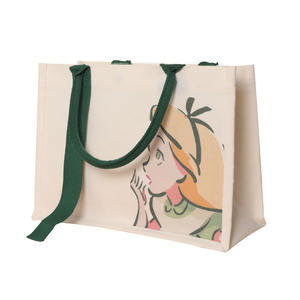 Bolsa de compras con logotipo personalizado impreso para mujer fiesta de fin de semana lona de algodón reutilizable orgánico <span class=keywords><strong>regalo</strong></span> de playa - Product Image 4