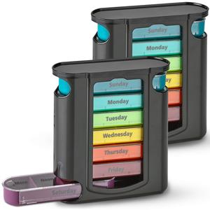 28 Cases Plastic Drawer Type Pill Box case Portable Pill Organizer Plastic Promotional Vitamin Pill Box