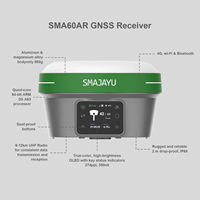 SMA60AR Penerima RTK Pemetaan Visual AR Stakeout Kamera Ganda IMU Tilt IP68 6-12km UHF Base Rover untuk Survei Teknik