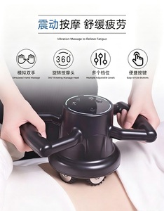 Masajeador Corporal Portátil de 5 Rodillos Giratorios con Cabezales de Masaje Intercambiables para Abdomen, Glúteos, Piernas y Relajación Muscular, Equipo de Spa - Product Image 3