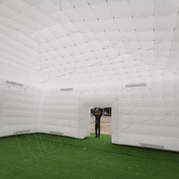 Nuova Tenda Gonfiabile LED 6x6x4m per Photo Booth, Matrimoni, Feste, Discoteche, in Tessuto Oxford